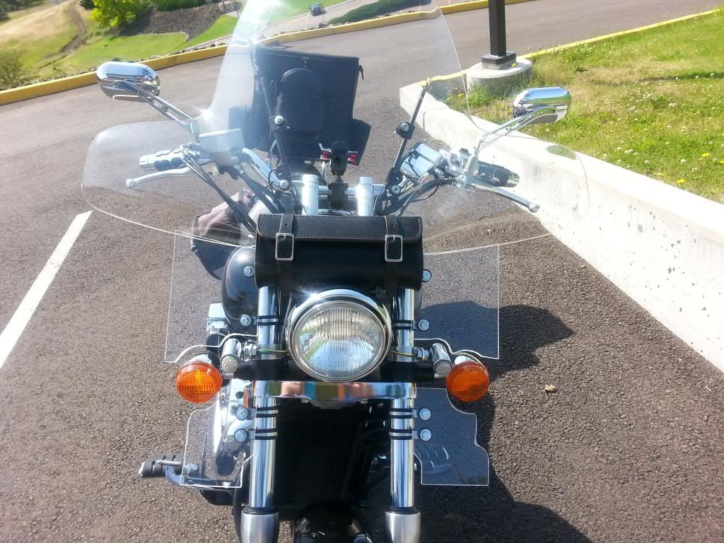 DIY windshield lowers (deflectors) for my 2009 Honda Spirit PNW